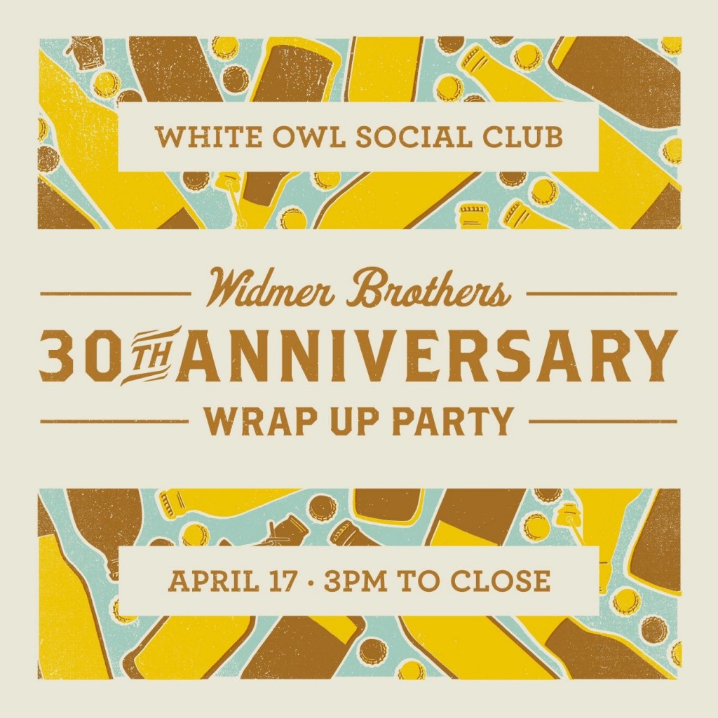 Widmer兄188滚球备用弟在CBC酿造30周年纪念包装派对在白色猫头鹰社交俱乐部