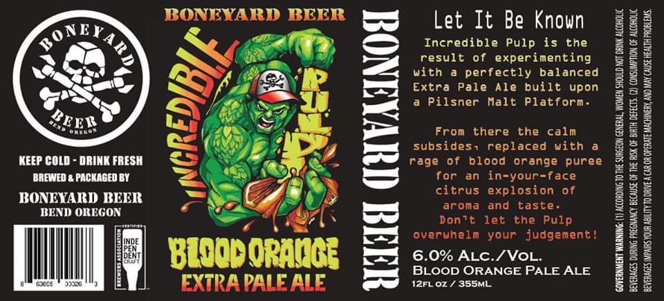 墓地啤酒不可思议的浆血橙特淡麦酒12盎司罐