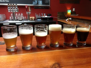 华盛顿州温哥华市Loowit Brewing的精酿啤酒样品