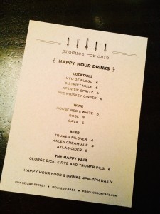 制作欢乐时光饮料菜单