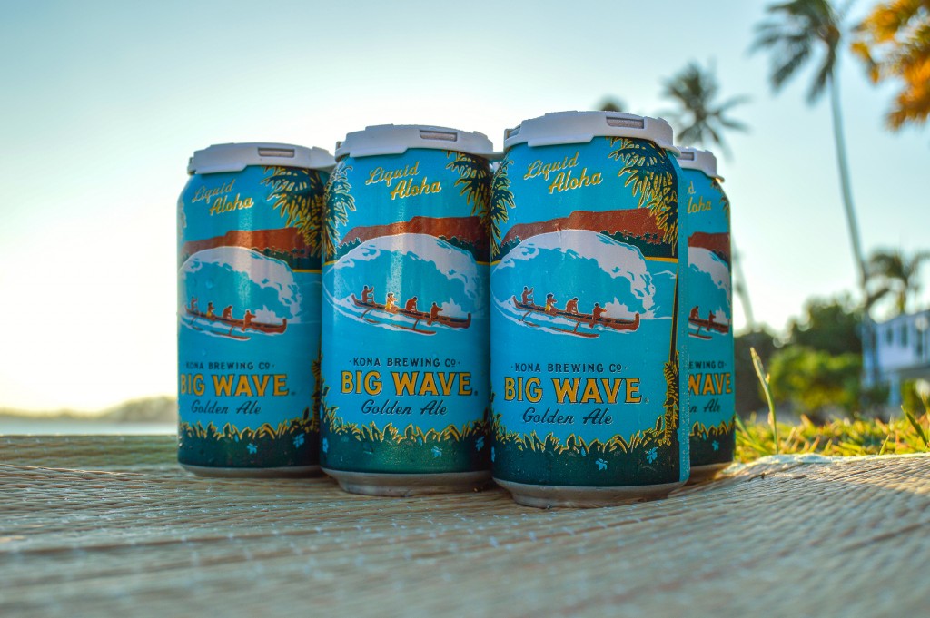 科纳大波浪金啤酒罐（由Kona Brewing Co.提供照片）