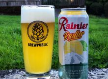 新的雷尼尔辐射器的品脱倒。