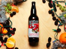 这是圣诞老人私人储备啤酒的图片，由流氓啤酒公司提供