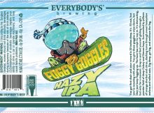 每个人酿造雾护目镜模糊IPA标签