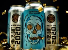 图片为Hindsight 2020 Hazy IPA，由Hopworks Urban Brewery提供