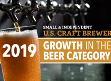 酿酒商协会2019年美国手工酿酒商在啤酒类别的增长
