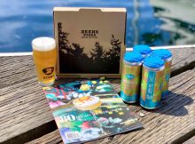 侧面IPA的形象，单山酿造的合作，Zeeks Pzza和Sip杂志由SIP杂志提供