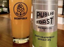 公共海岸酿酒有限公司在16盎司罐中发布朦胧的葡萄柚马赛克IPA。
