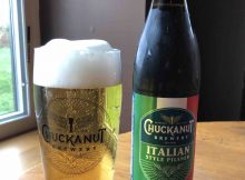 chuckut意大利比尔森啤酒的形象，由chuckut啤酒厂提供