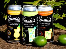 Suzie 's啤酒厂推出了三种口味的有机硬苏打水——椰浆朗姆酒、莫吉托和莫斯科骡子。(图片由苏西酿酒公司提供)