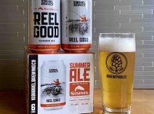 10桶酿造和西姆斯渔业产品合作伙伴Reel Good Summer麦芽酒。