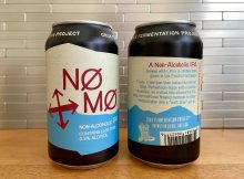 Crux发酵项目NØ MØ无酒精IPA的前后标签。