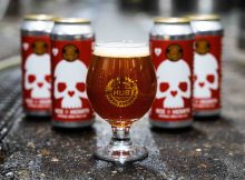 Ace of Hearts皇家IPA的图像由Hopworks城市啤酒厂提供