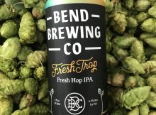 新鲜的Trop新鲜啤酒花IPA的形象，由Bend酿造公司提供